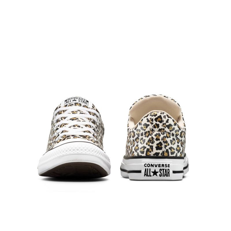 slide 7 of 8, Converse Adult Street Low Top Cheetah Sneakers - Cream M9 / W11, 1 ct