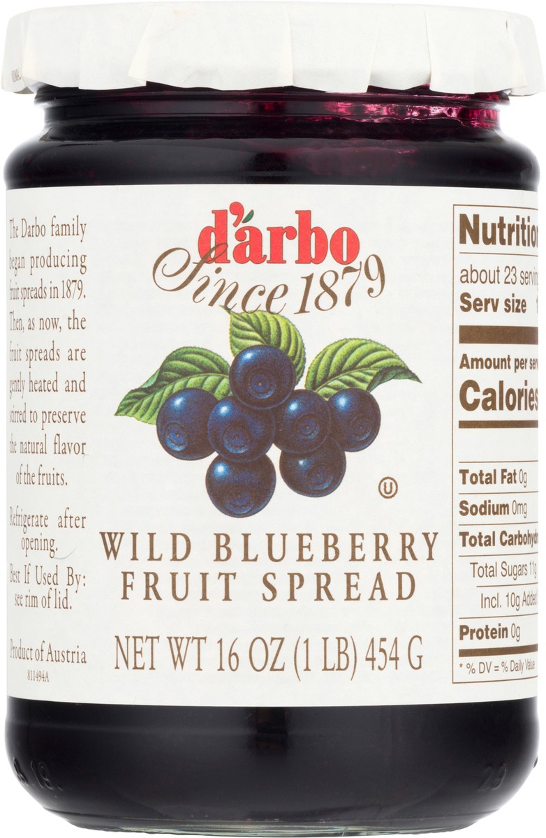 slide 2 of 11, d'Arbo Wild Blueberry Fruit Spread 16 oz, 16 oz