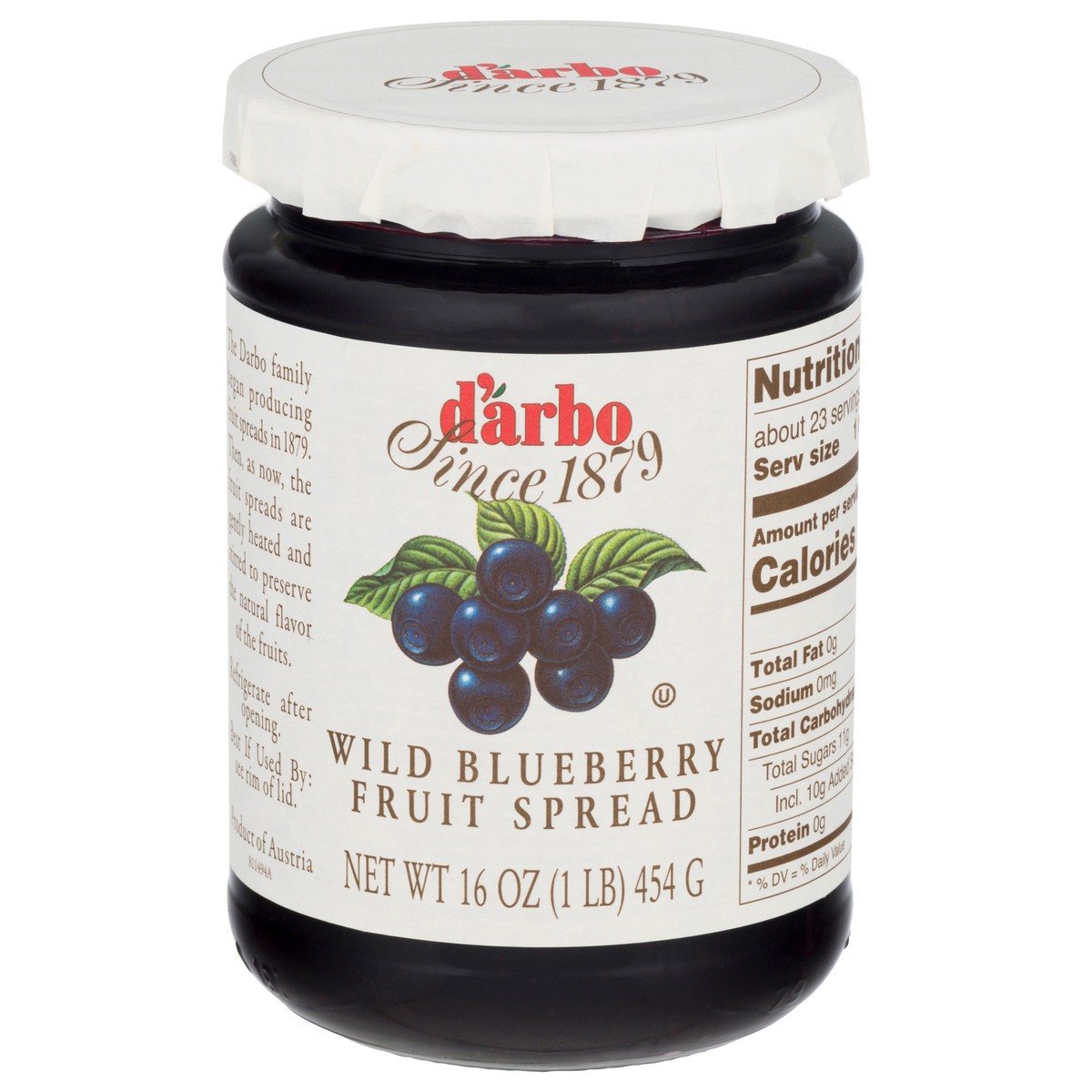 slide 9 of 11, d'Arbo Wild Blueberry Fruit Spread 16 oz, 16 oz