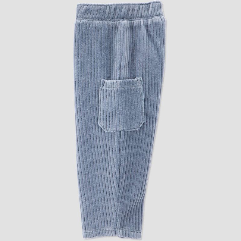 slide 2 of 4, Carter's Just One You® Baby Boys' 2pc Velour Hooded Sweatshirt and Cargo Pants Set - Blue 3M, 2 ct