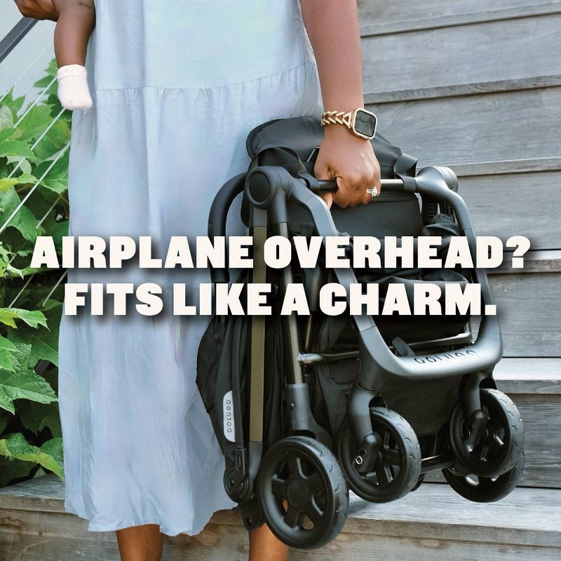 slide 3 of 9, Colugo Compact Plus Travel Stroller - Black, 1 ct