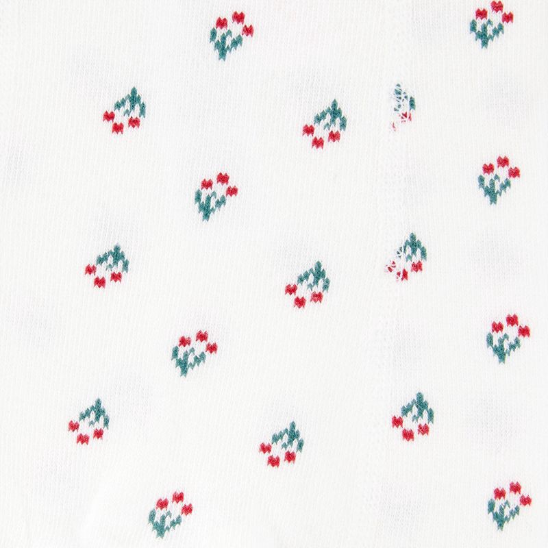 slide 5 of 6, Carter's Just One You® Baby Girls' 2pc Holiday Bubble Romper with Tights - Green 18M, 2 ct