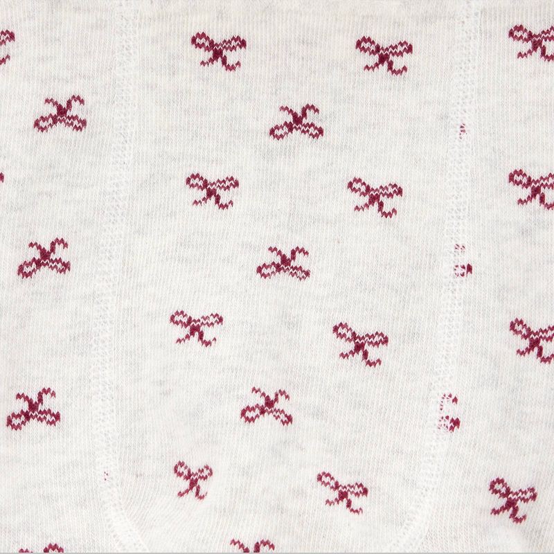 slide 3 of 4, Carter's Just One You® Baby Girls' 3pc Holiday Ruffle Tunic and Shorts Set with Tights - Red 9M, 3 ct