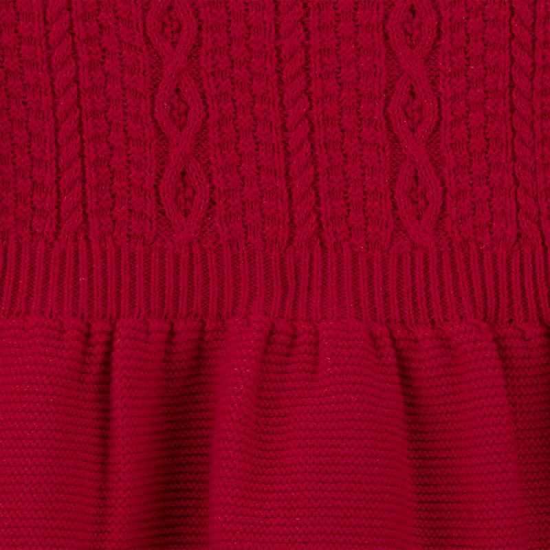 slide 4 of 5, Carter's Just One You® Baby Girls' 2pc Holiday Sweater Dress - Red 3M, 2 ct