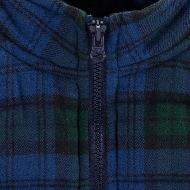 slide 5 of 6, Carter's Just One You® Baby Boys' 3pc Holiday Plaid Vest Set - White/Green/Blue 12M, 3 ct