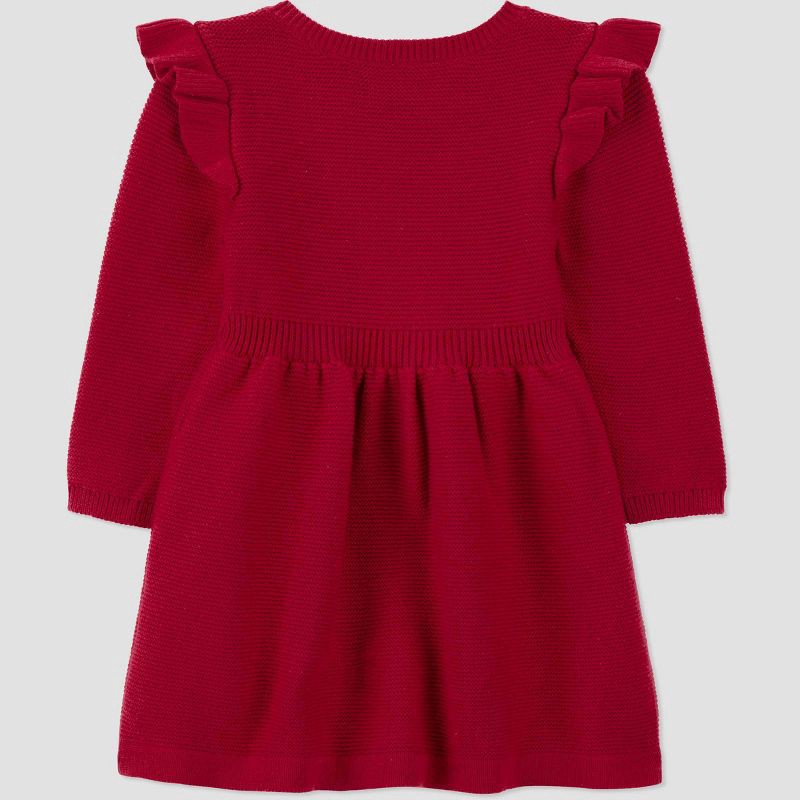 slide 3 of 5, Carter's Just One You® Baby Girls' 2pc Holiday Sweater Dress - Red 18M, 2 ct