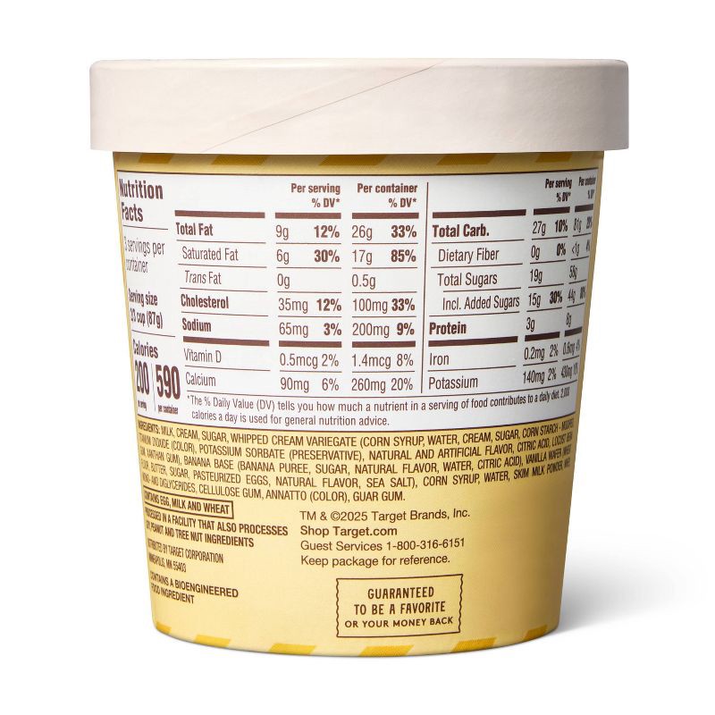 slide 2 of 3, Banana Pudding Ice Cream - 16oz - Favorite Day™, 16 oz