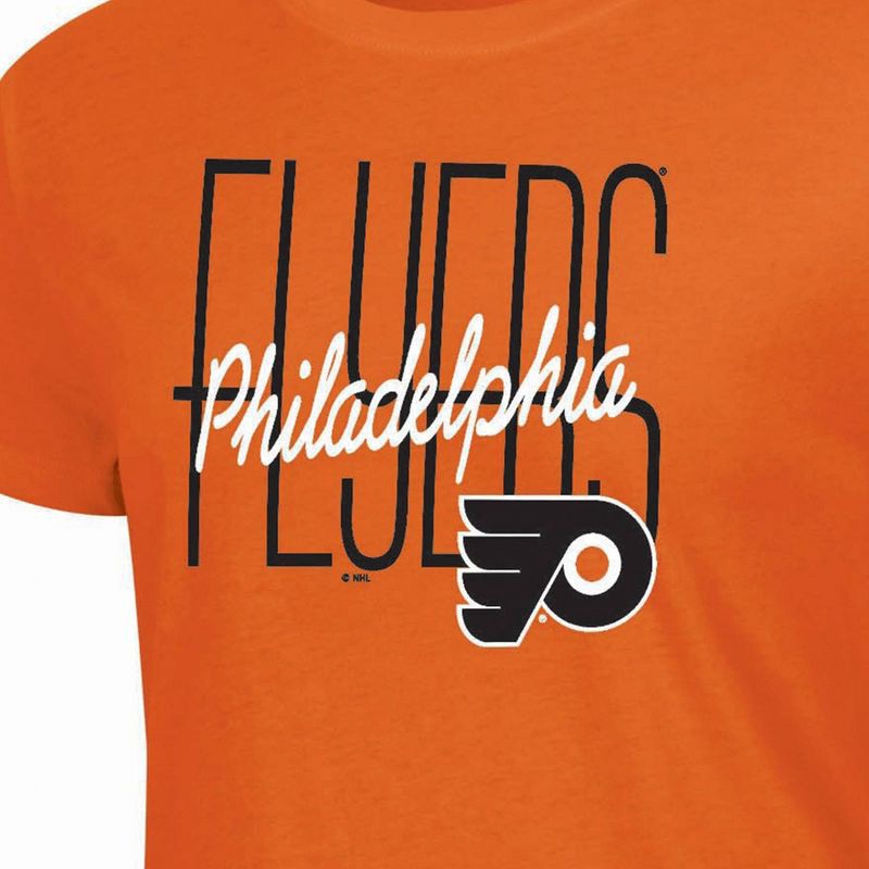 slide 3 of 3, NHL Philadelphia Flyers Women's Short Sleeve T-Shirt - L, 1 ct
