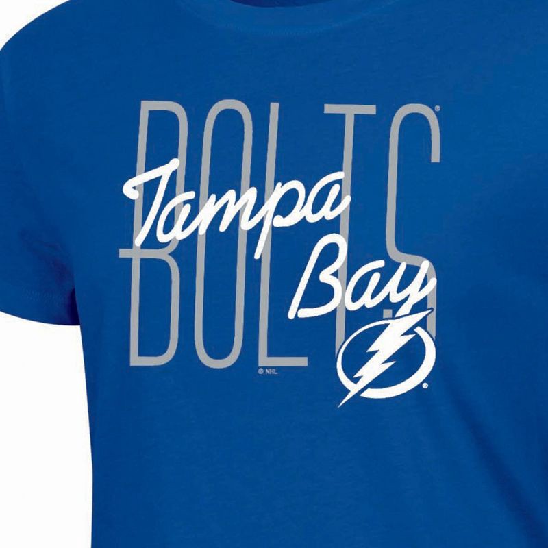 slide 3 of 3, NHL Tampa Bay Lightning Women's Short Sleeve T-Shirt - M, 1 ct
