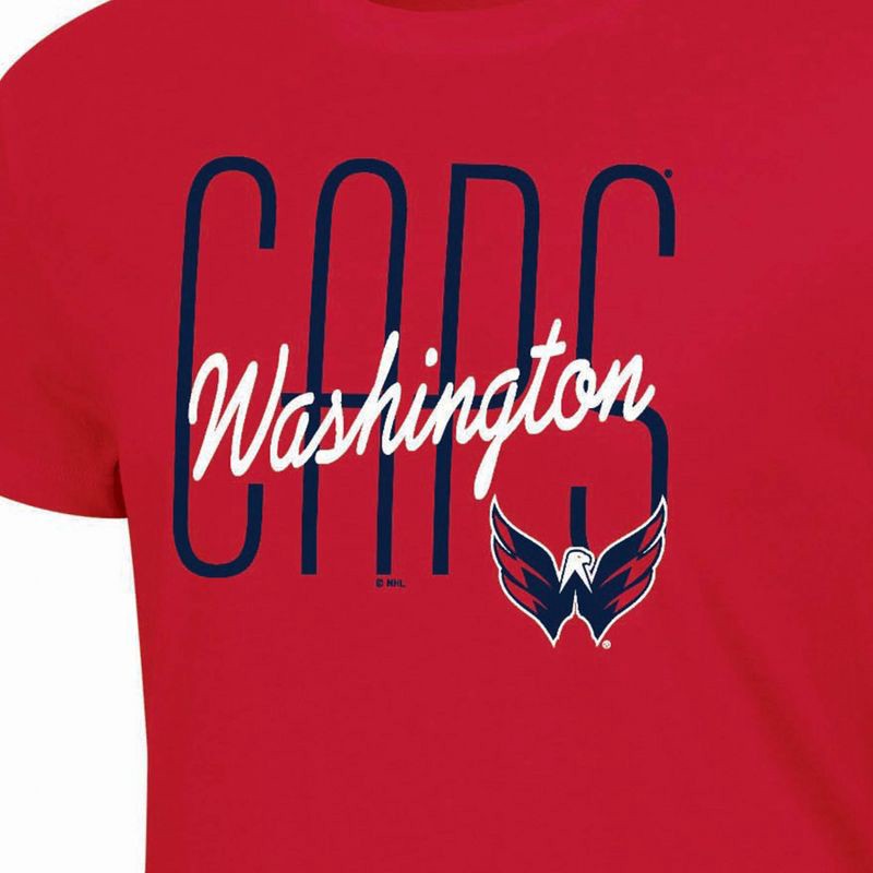 slide 3 of 3, NHL Washington Capitals Women's Short Sleeve T-Shirt - M, 1 ct