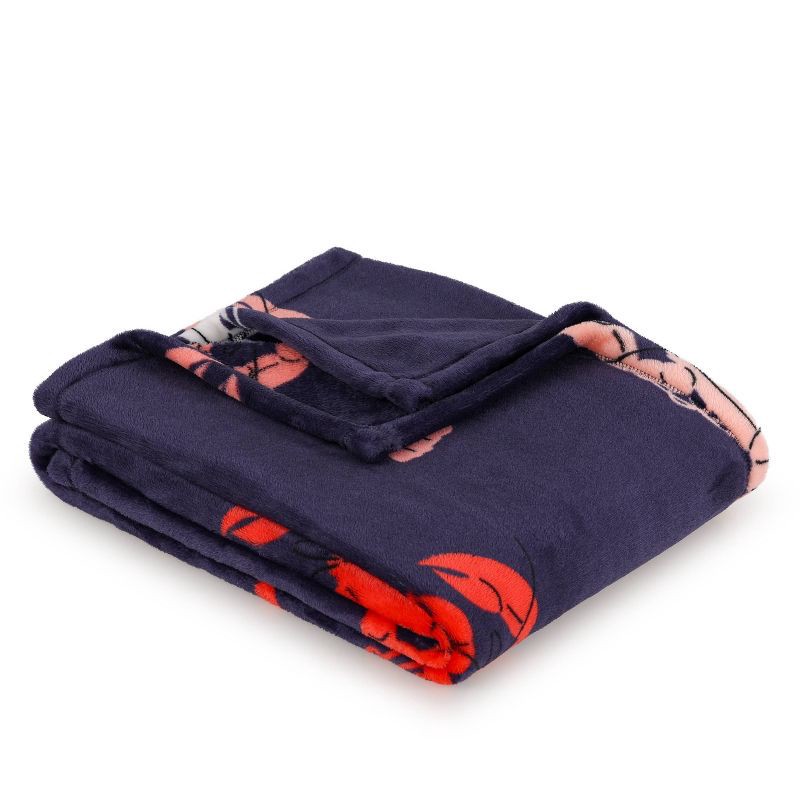 slide 4 of 4, Novelty Recycled Printed Lobster Plush Throw Blanket, 1 ct