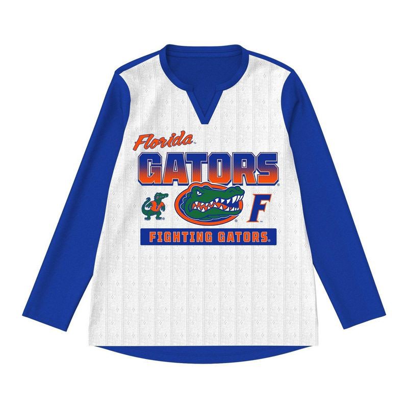 slide 2 of 3, NCAA Florida Gators Girls' Long Sleeve Fashion T-Shirt - M, 1 ct