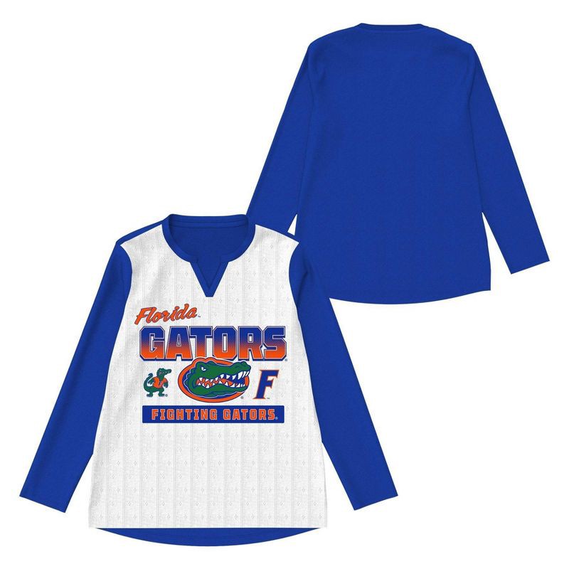 slide 1 of 3, NCAA Florida Gators Girls' Long Sleeve Fashion T-Shirt - L, 1 ct