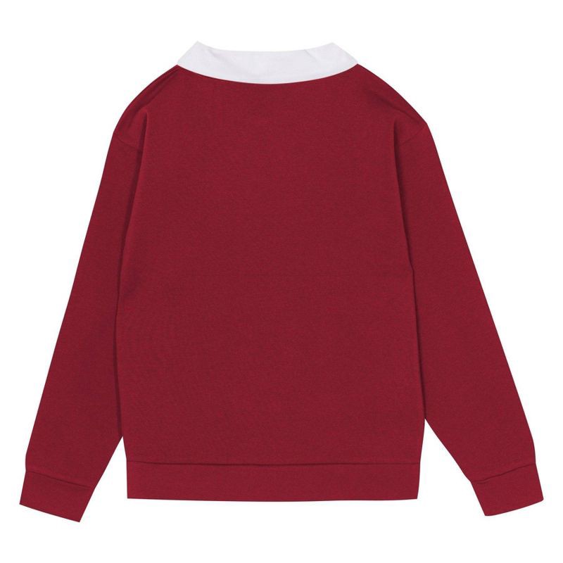 slide 3 of 3, NCAA Alabama Crimson Tide Girls' Collared Fleece Sweatshirt - XL, 1 ct