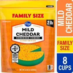 Kroger® Mild Cheddar Shredded Cheese Family Size
