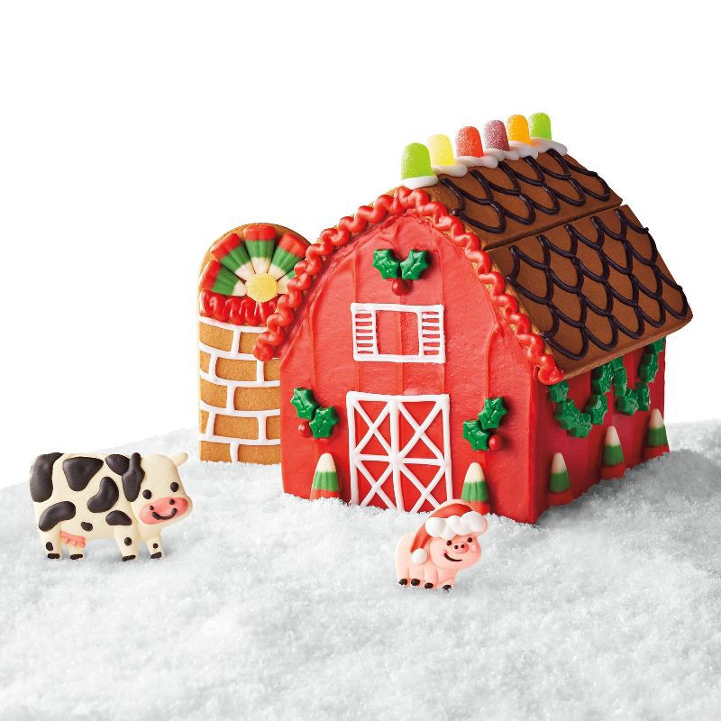 slide 5 of 5, Christmas Barn Gingerbread Cookie Kit - 29.9oz - Favorite Day™, 29.9 oz