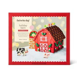 Christmas Barn Gingerbread Cookie Kit - 29.9oz - Favorite Day™