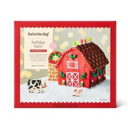 Christmas Barn Gingerbread Cookie Kit - 29.9oz - Favorite Day™
