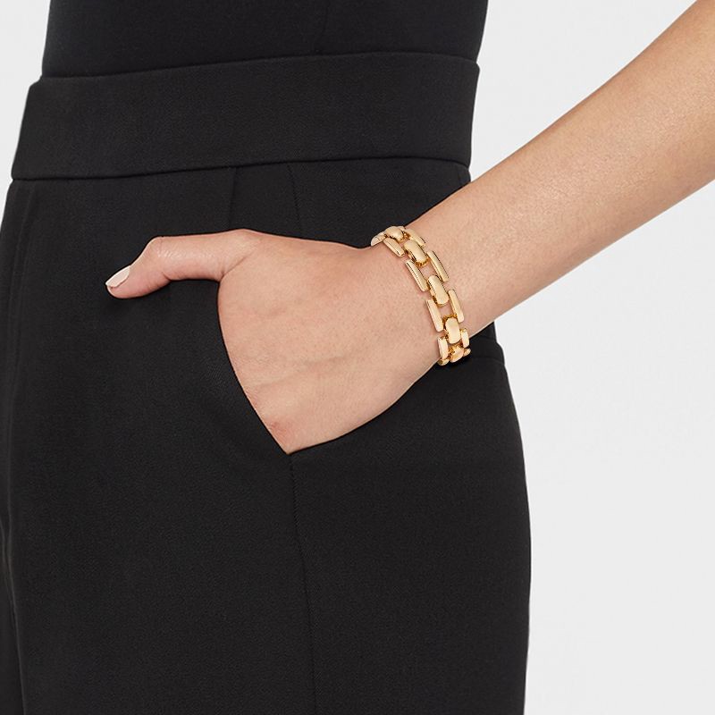 slide 2 of 4, Chainlinked Pull-Tie Bracelet - A New Day™ Gold, 1 ct