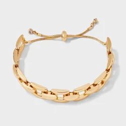 Chainlinked Pull-Tie Bracelet - A New Day™ Gold