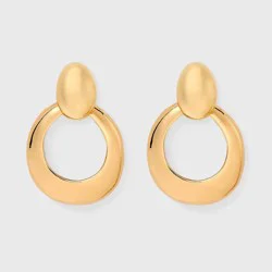 Drop Door Knocker Earrings - A New Day™ Gold