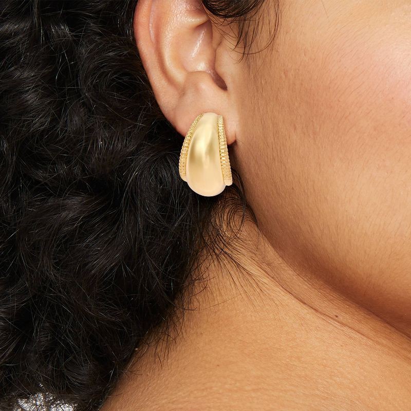 slide 2 of 3, Chunky Hoop Earrings - A New Day™ Gold, 1 ct