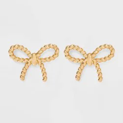 Simple Bow Earrings - A New Day™ Gold