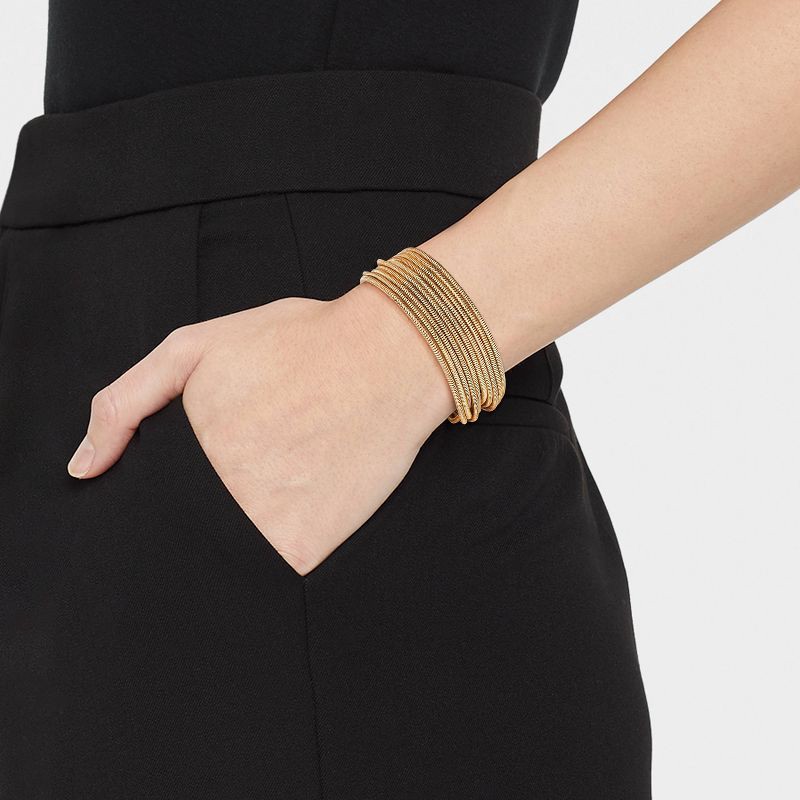 slide 2 of 4, Multi-Strand Bohemian Pull Bracelet - A New Day™ Gold, 1 ct