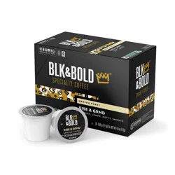 BLK & Bold Specialty Beverages Rise & Grind Medium Roast Keurig K-Cup Coffee Pods - 10ct