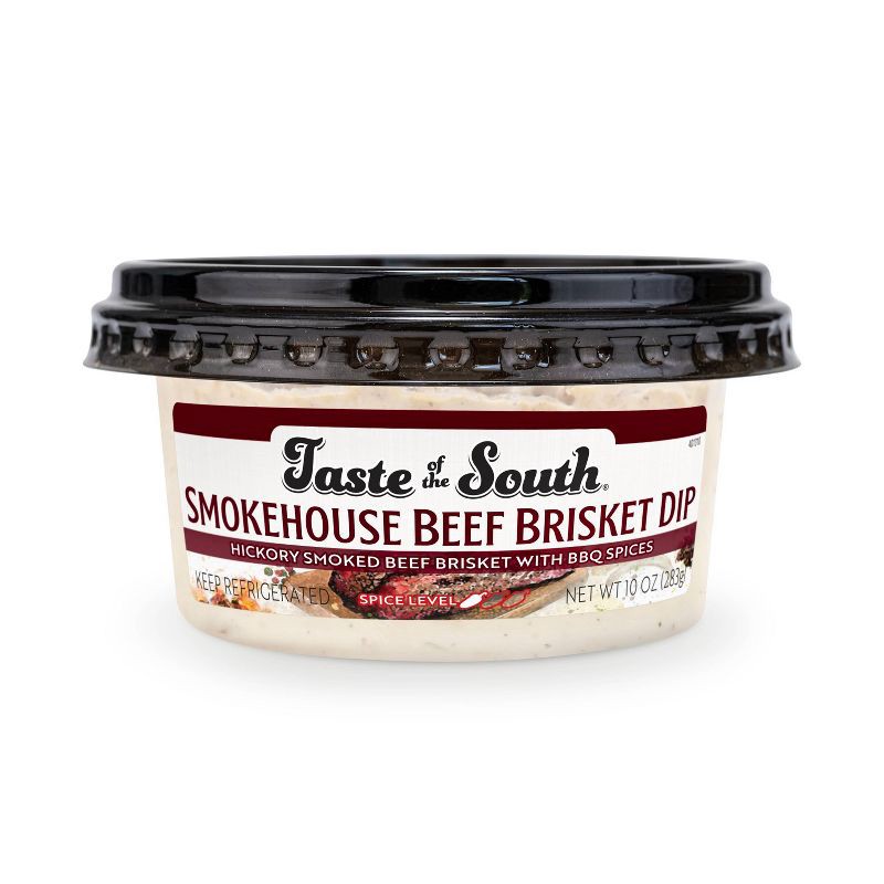 slide 1 of 4, Taste of the South Smokehouse Beef Brisket Cream Cheese Dip - 10oz, 10 oz