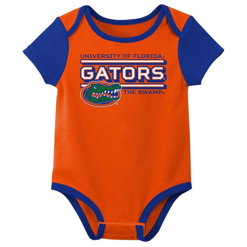 slide 2 of 4, NCAA Florida Gators Infant Boys' 3pk Bodysuit - 3-6M, 3 ct