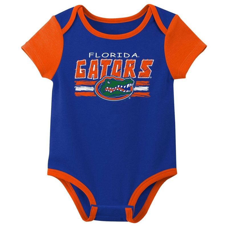 slide 4 of 4, NCAA Florida Gators Infant Boys' 3pk Bodysuit - 3-6M, 3 ct