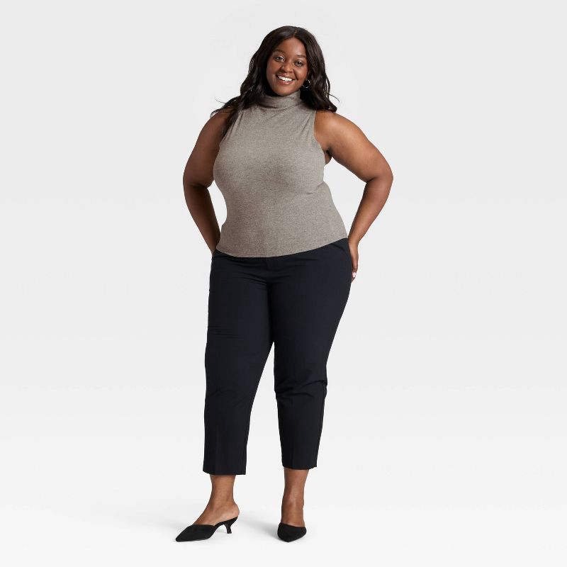 slide 3 of 3, Women's Brushed Microfleece Tank Top - A New Day™ Gray XXL, 1 ct