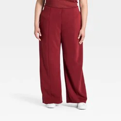 Women's High-Rise Sandwash Pull-On Pants - A New Day™ Maroon XS