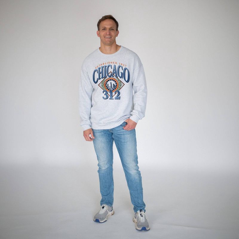 slide 3 of 3, Where I'm From Chicago Crew Neck Sweatshirt - L, 1 ct