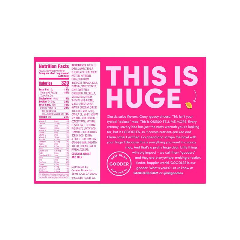 slide 2 of 4, Goodles Deluxe Queso Tell me More White Cheddar Liquid Mac and Cheese - 9oz, 9 oz