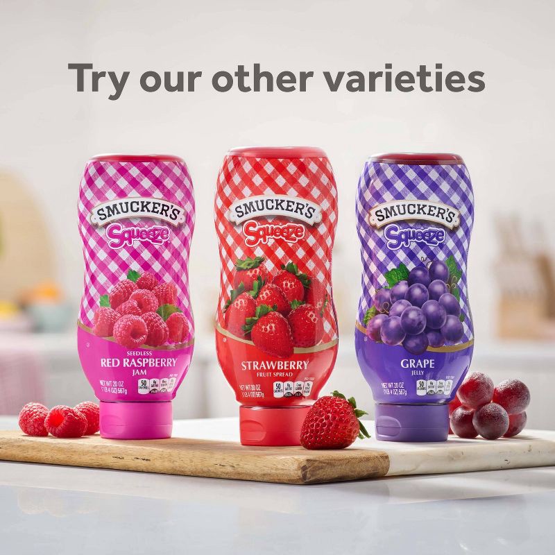 slide 6 of 6, Smucker's Squeeze Raspberry Fruit Spread - 20oz, 20 oz