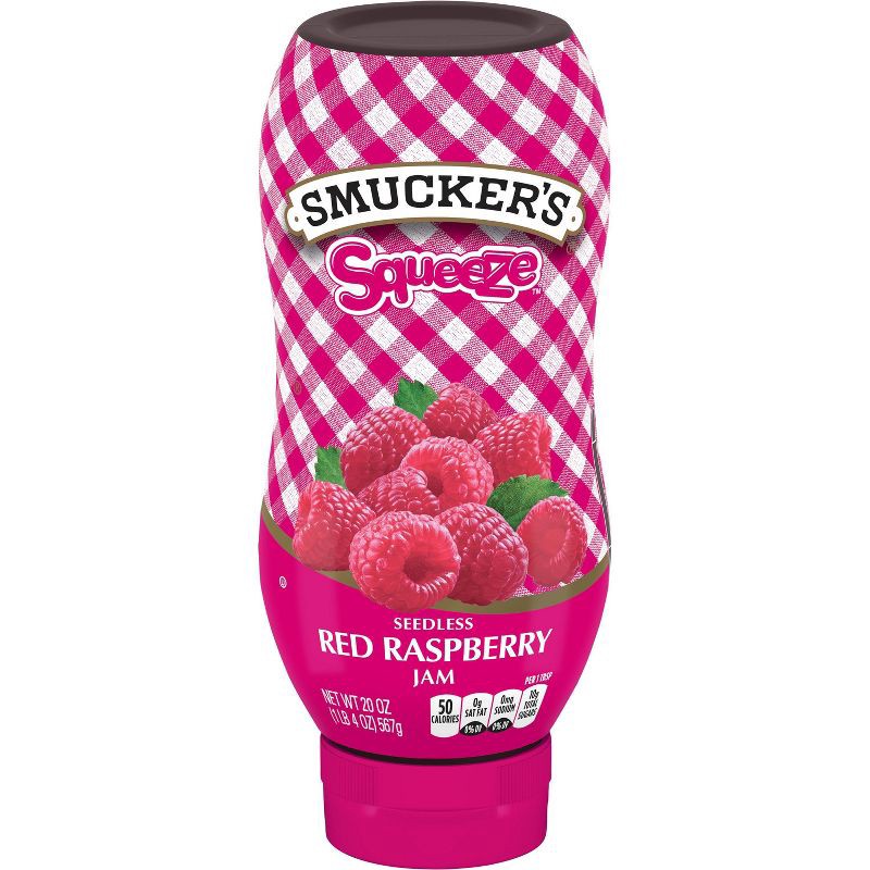 slide 1 of 6, Smucker's Squeeze Raspberry Fruit Spread - 20oz, 20 oz