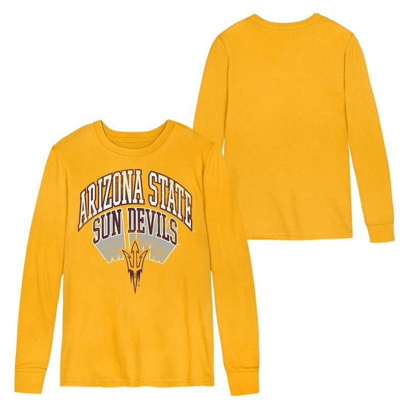 slide 1 of 3, NCAA Arizona State Sun Devils Toddler Boys' Long Sleeve T-Shirt - 3T, 1 ct