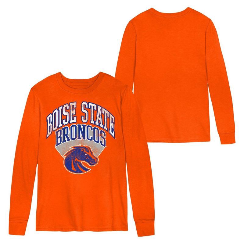 slide 1 of 3, NCAA Boise State Broncos Toddler Boys' Long Sleeve T-Shirt - 4T, 1 ct