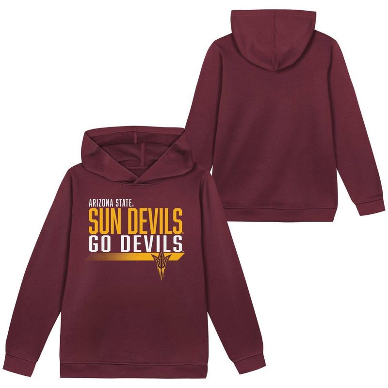 slide 1 of 3, NCAA Arizona State Sun Devils Toddler Boys' Poly Hooded Sweatshirt - 4T, 1 ct
