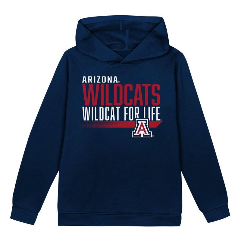 slide 2 of 3, NCAA Arizona Wildcats Toddler Boys' Poly Hooded Sweatshirt - 2T, 1 ct