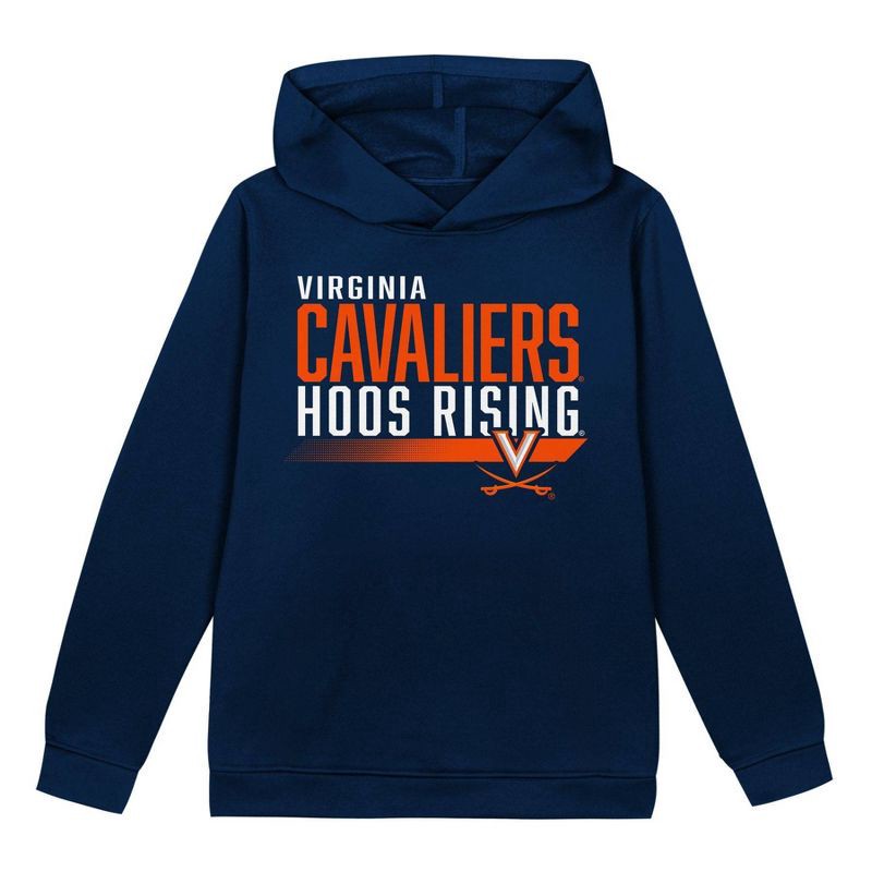 slide 2 of 3, NCAA Virginia Cavaliers Toddler Boys' Poly Hooded Sweatshirt - 4T, 1 ct
