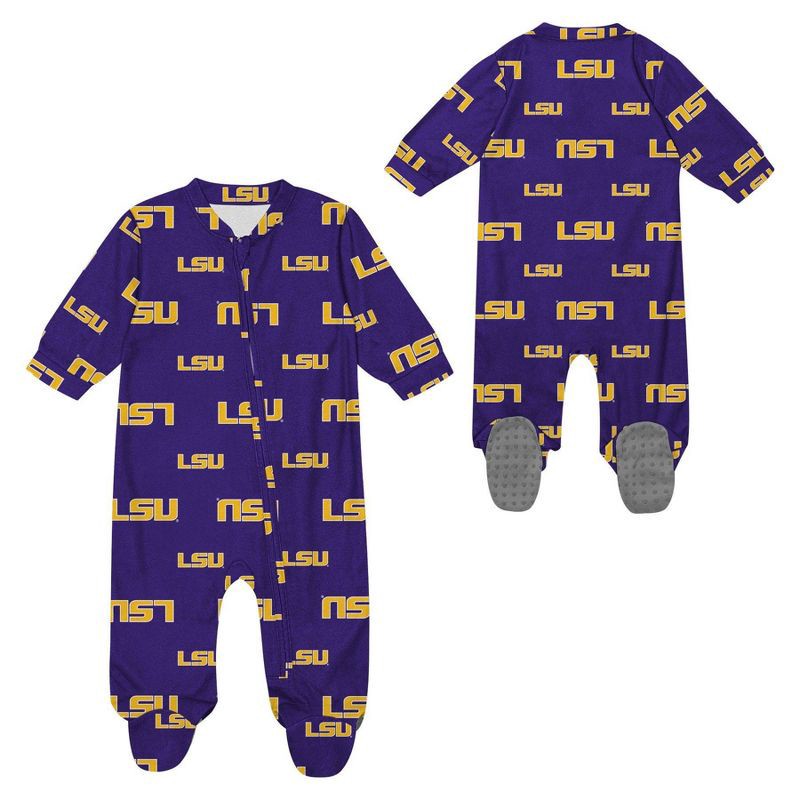 slide 1 of 3, NCAA LSU Tigers Infant Boys' Sleeper - 12M, 1 ct