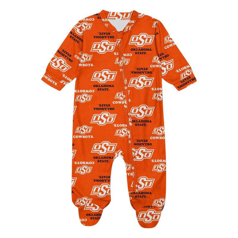 slide 2 of 3, NCAA Oklahoma State Cowboys Infant Boys' Sleeper - 3-6M, 1 ct