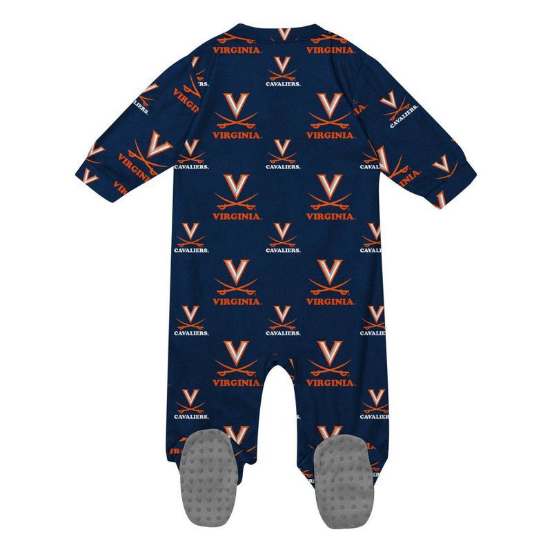slide 3 of 3, NCAA Virginia Cavaliers Infant Boys' Sleeper - 6-9M, 1 ct