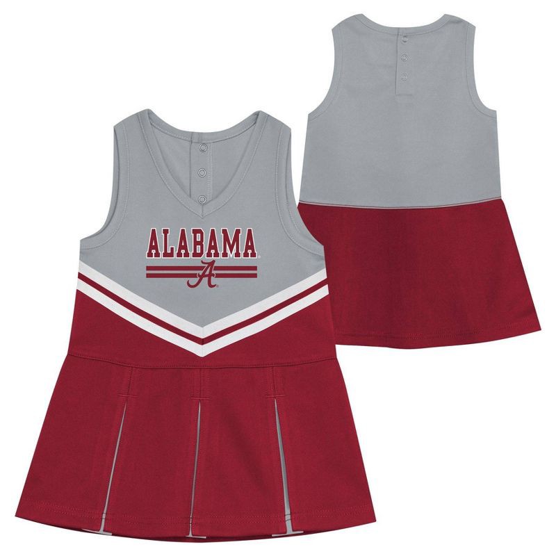 slide 1 of 4, NCAA Alabama Crimson Tide Toddler Girls' Cheer Set - 4T, 1 ct