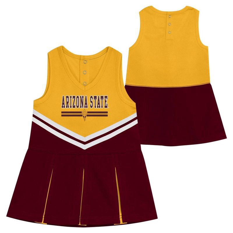 slide 1 of 4, NCAA Arizona State Sun Devils Toddler Girls' Cheer Set - 2T, 1 ct