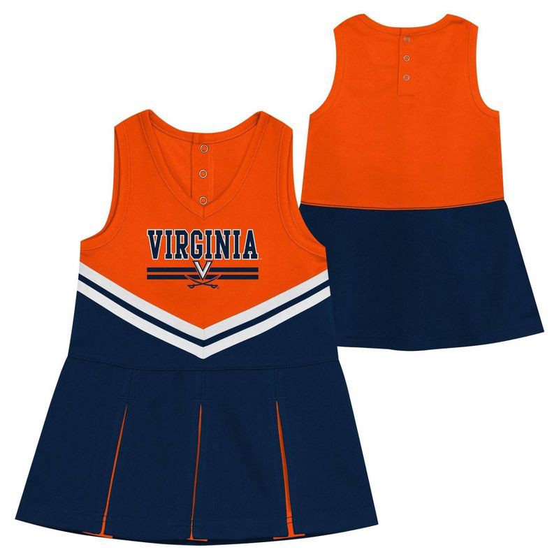slide 1 of 4, NCAA Virginia Cavaliers Toddler Girls' Cheer Set - 3T, 1 ct