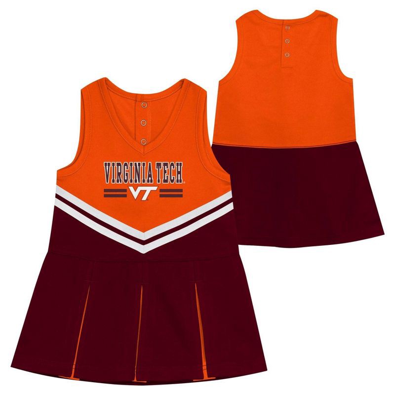 slide 1 of 4, NCAA Virginia Tech Hokies Toddler Girls' Cheer Set - 2T, 1 ct